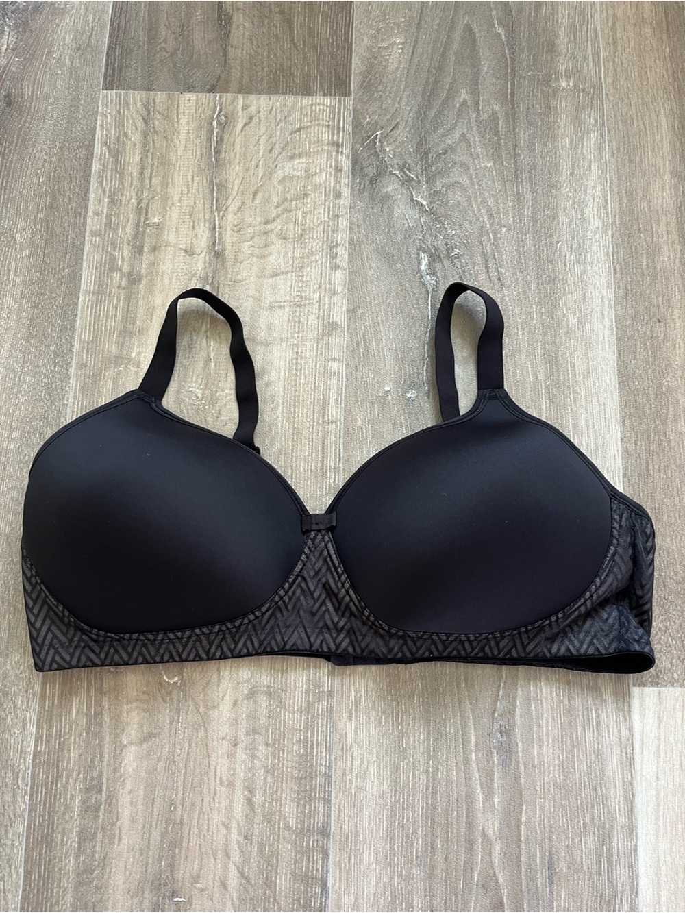Wonder bra Black & Grey Wireless Bra